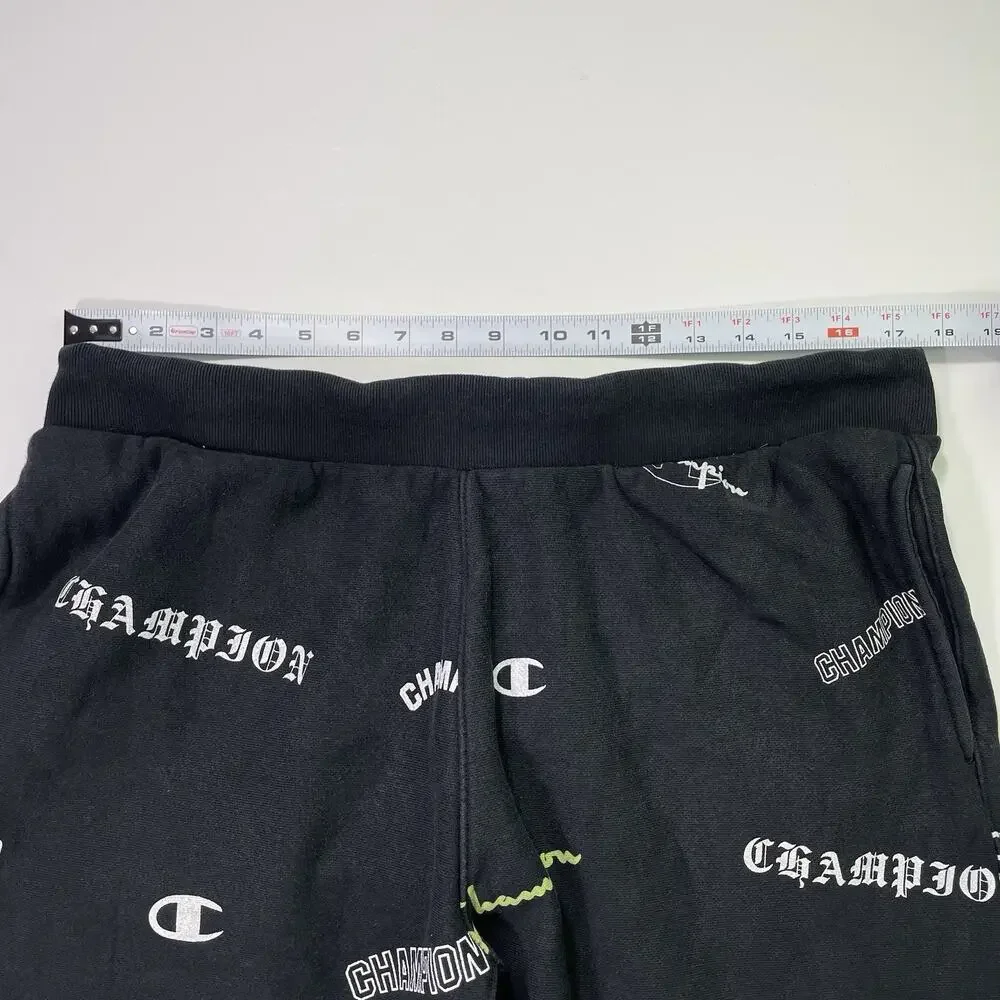 Champion Reverse Weave Shorts Men’s XL Scribble Cut Off All Over Print